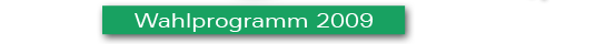 Wahlprogramm 2009